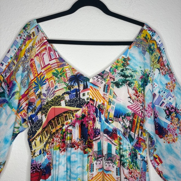 Johnny Was Cannes A Line Cover Up Dress Size Large - Picture 3 of 12